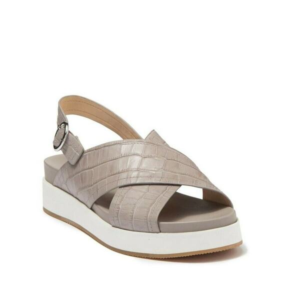 VIA Spiga Delila Frost Le Slingback Platform Sandal Size 9.5M New With Box - Picture 1 of 9